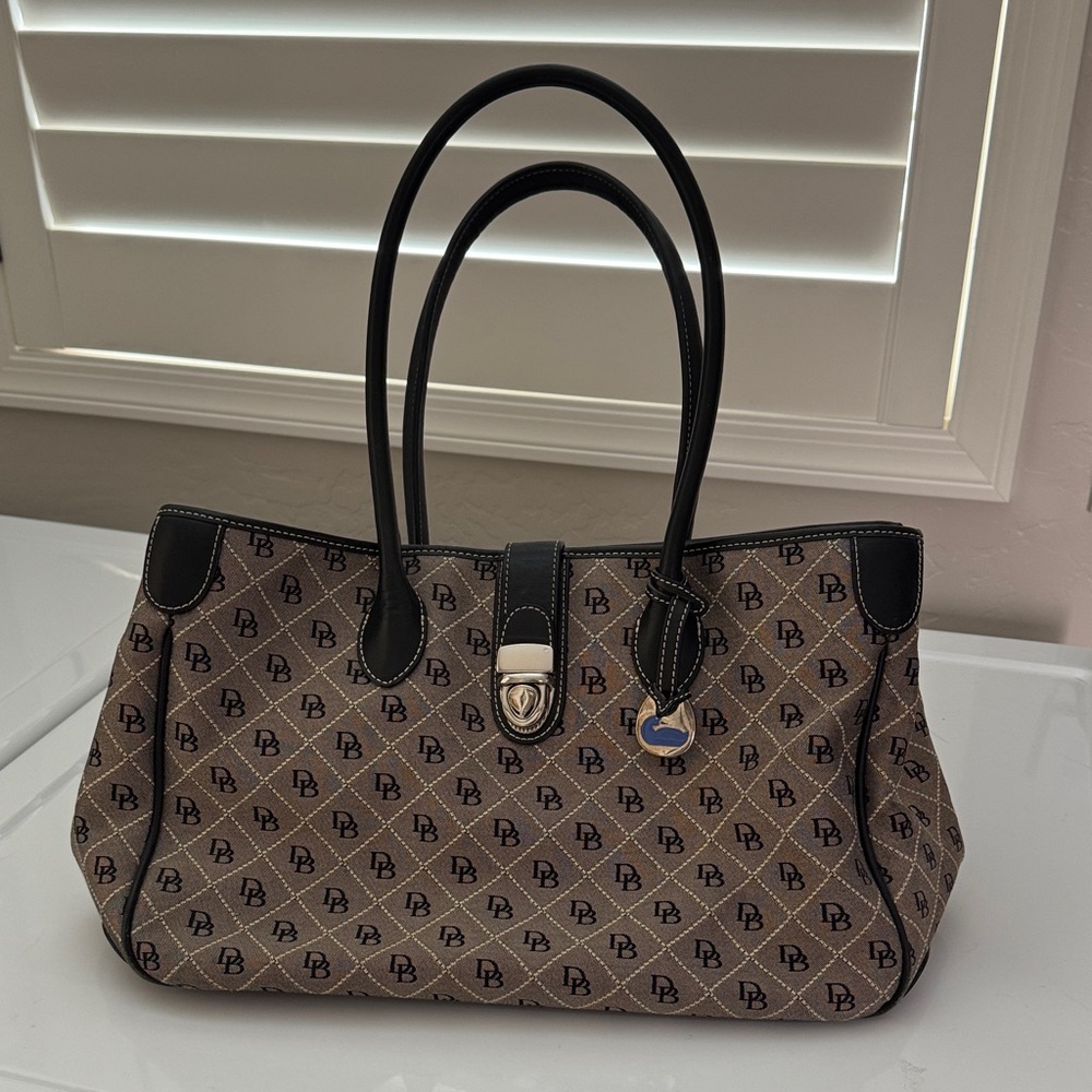 Dooney & Bourke Monogram Brown Tote Bag